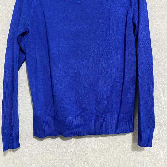 Banana Republic Blue Textured Knit Sweater XS | Lightweight Crewneck Pullover - Picture 7 of 7